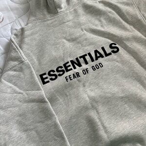 Essentials Gray Sweatshirt Modern Minimalist Design